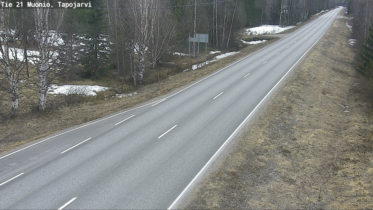 Weather Camera Image Väg 21 Muonio, Tapojärvi, Muonio, Lappi