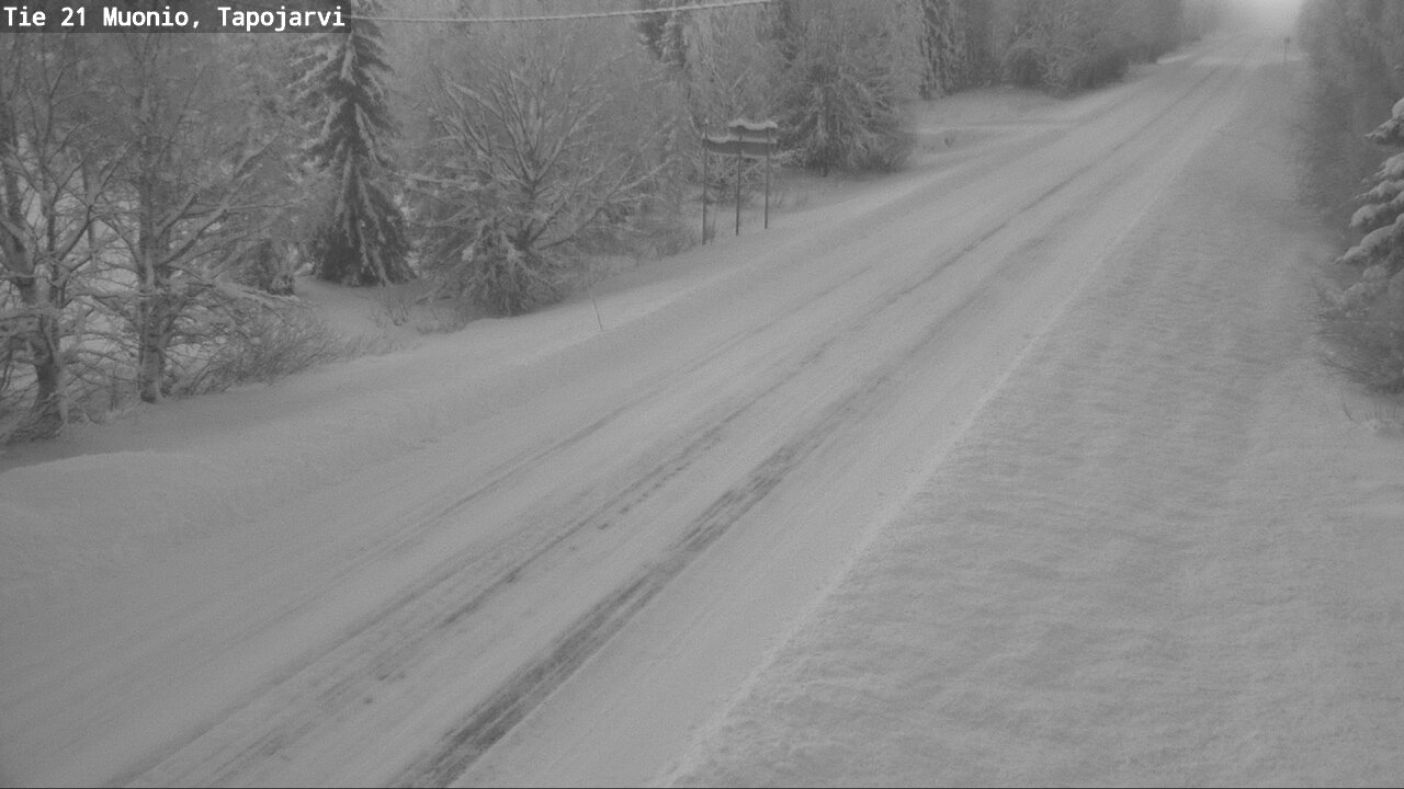 Weather Camera Image Road 21 Muonio, Tapojärvi, Muonio, Lappi