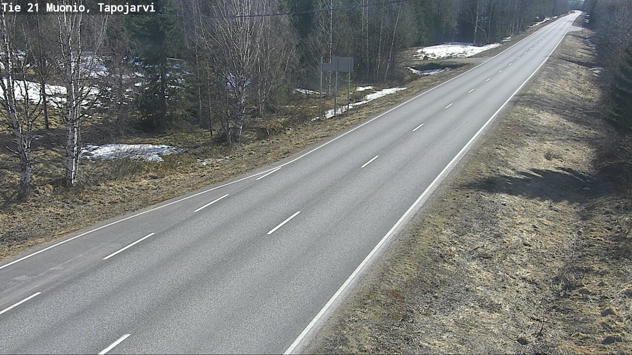Weather Camera Image Väg 21 Muonio, Tapojärvi, Muonio, Lappi