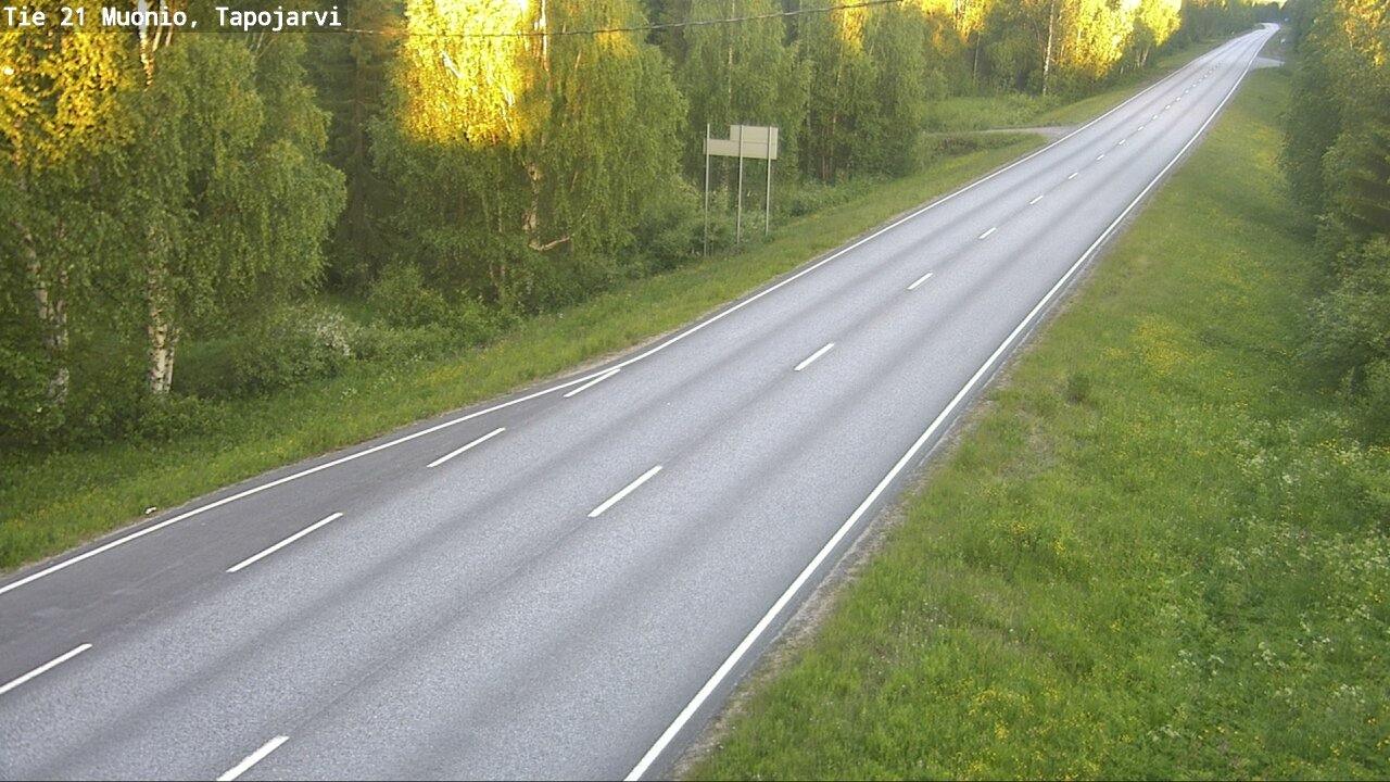 Kelikamerat Kuva Tie 21 Muonio, Tapojärvi, Muonio, Lappi