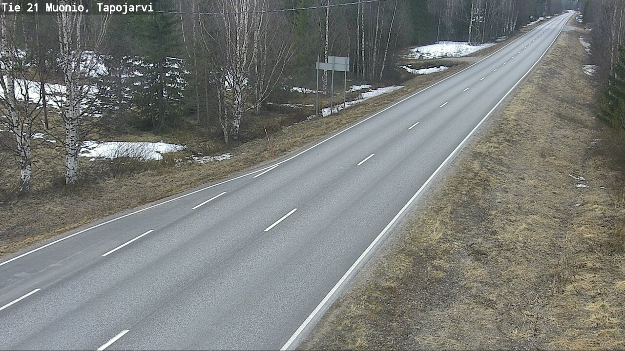 Weather Camera Image Väg 21 Muonio, Tapojärvi, Muonio, Lappi
