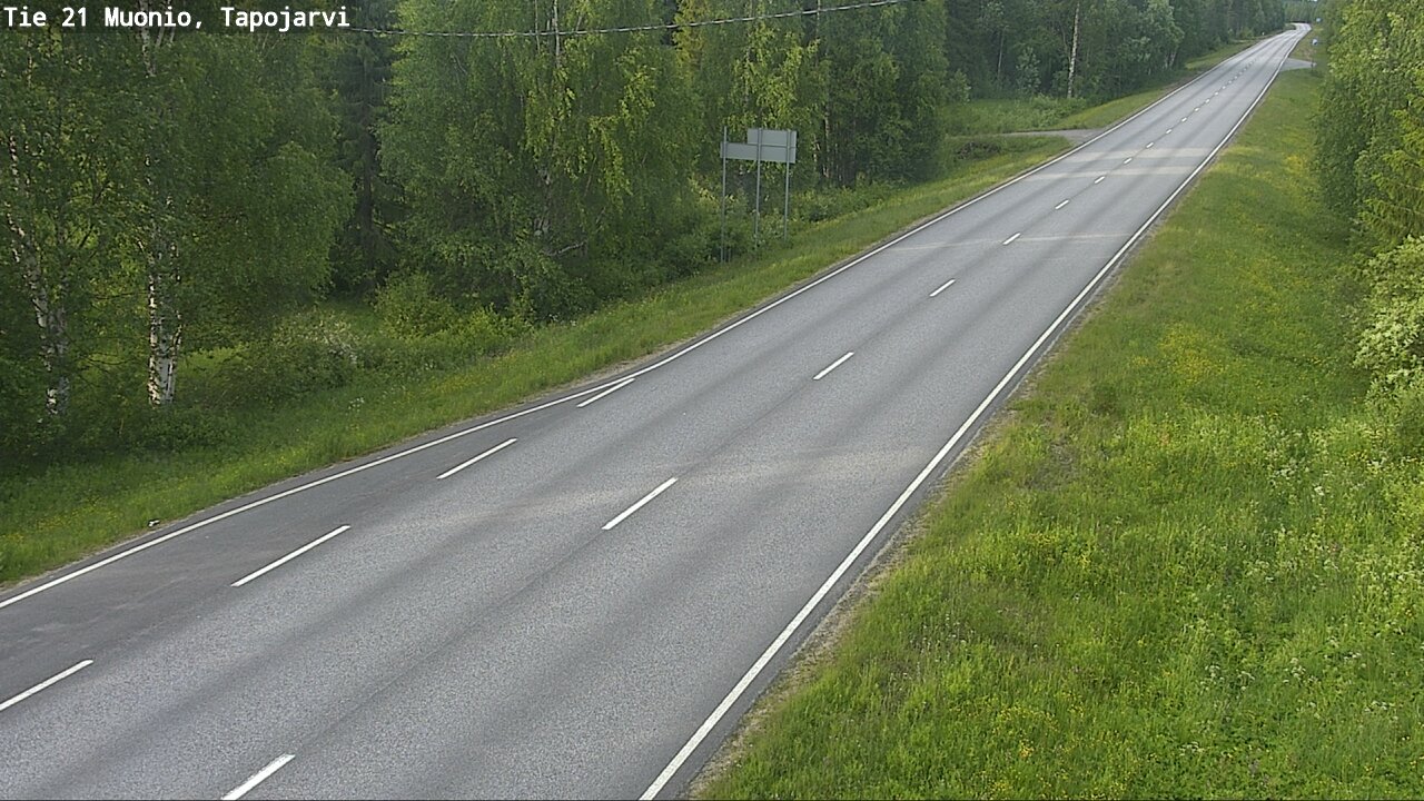Kelikamerat Kuva Tie 21 Muonio, Tapojärvi, Muonio, Lappi