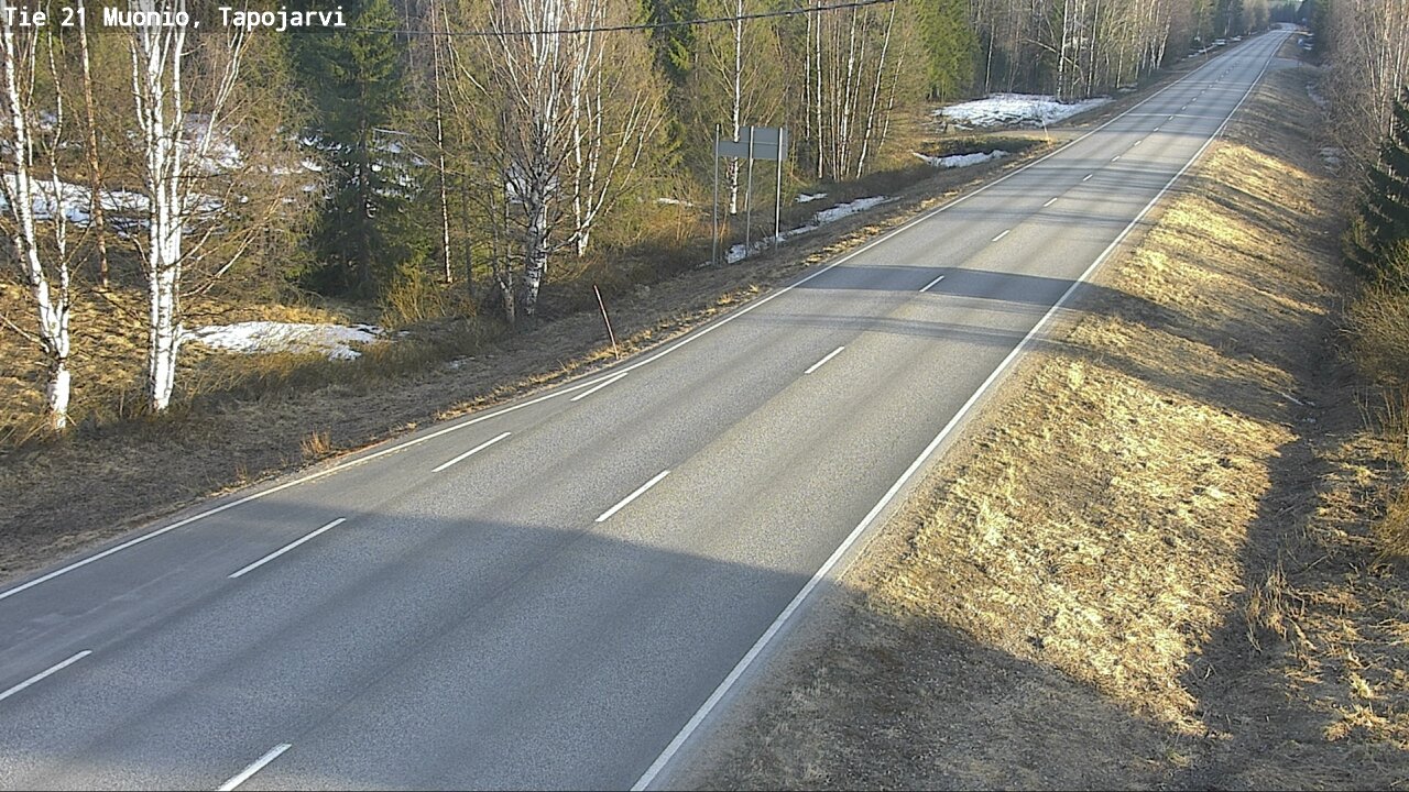 Weather Camera Image Väg 21 Muonio, Tapojärvi, Muonio, Lappi
