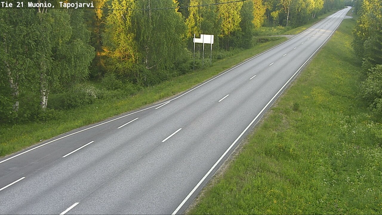 Kelikamerat Kuva Tie 21 Muonio, Tapojärvi, Muonio, Lappi