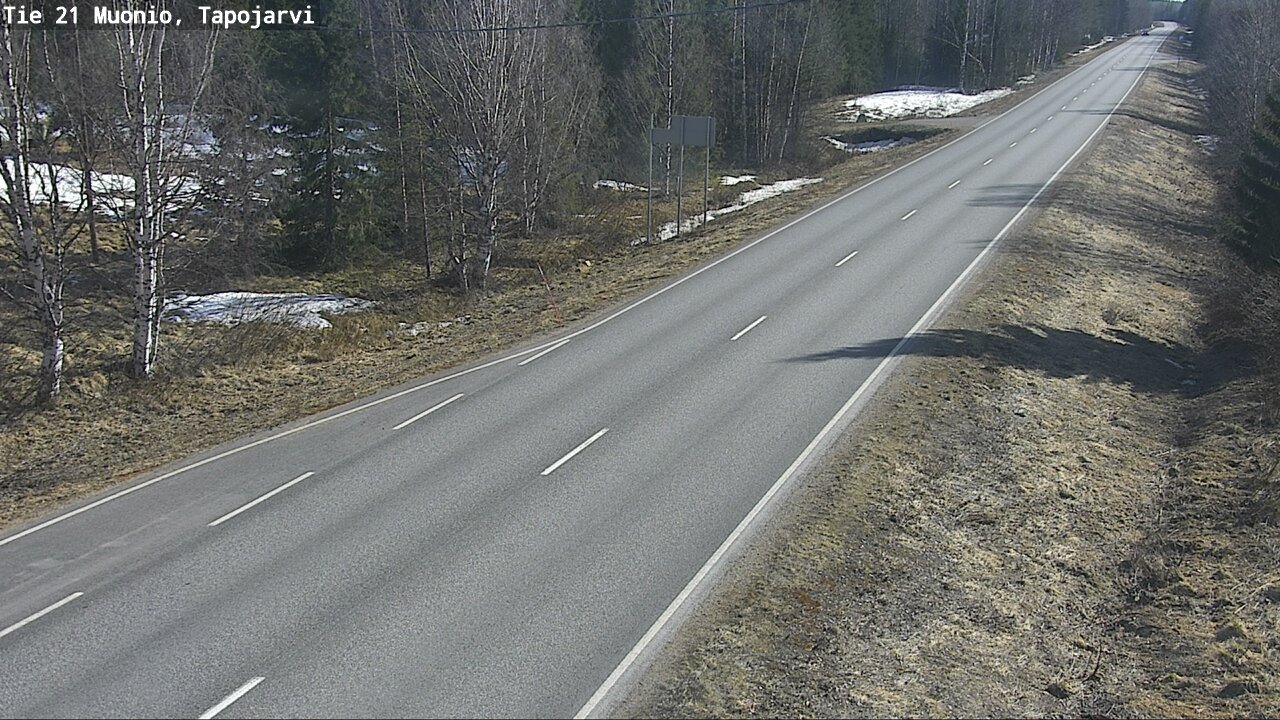 Weather Camera Image Väg 21 Muonio, Tapojärvi, Muonio, Lappi