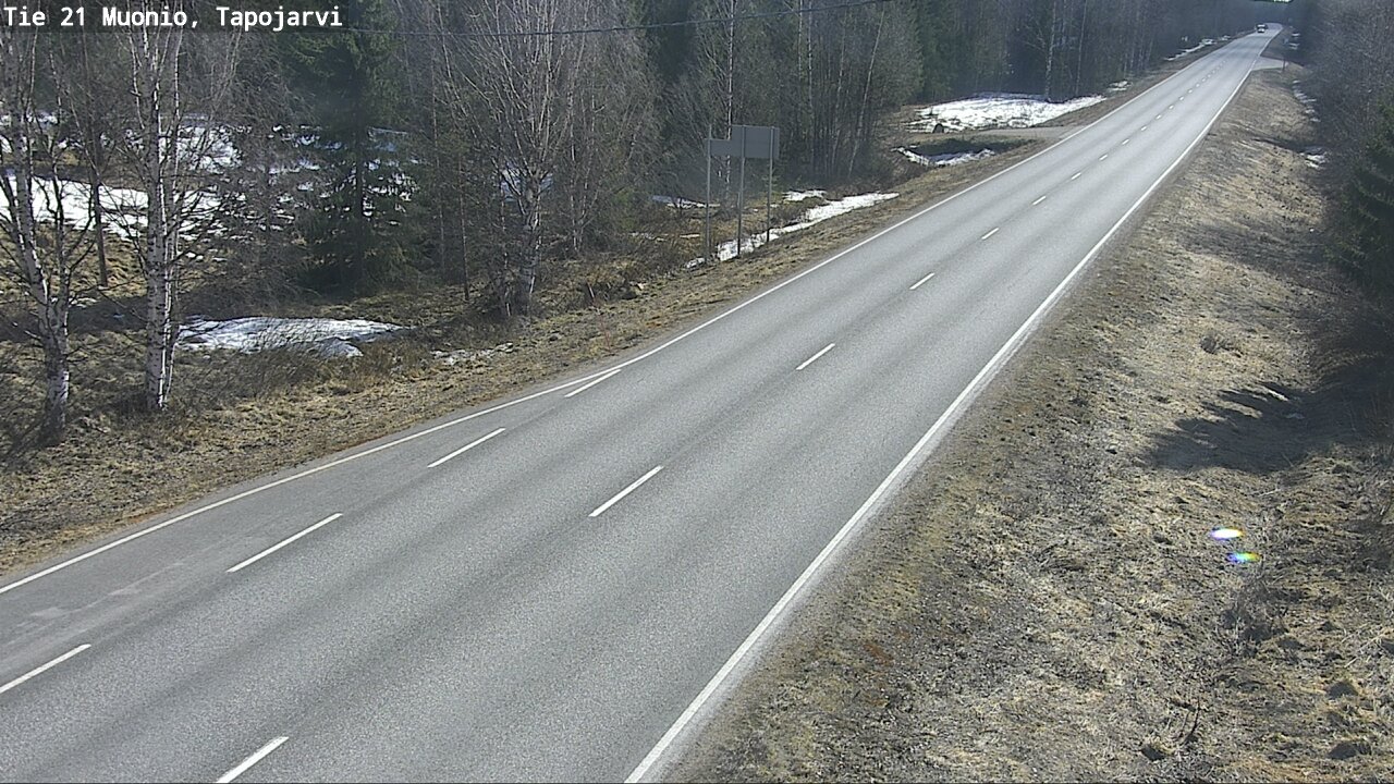 Weather Camera Image Väg 21 Muonio, Tapojärvi, Muonio, Lappi
