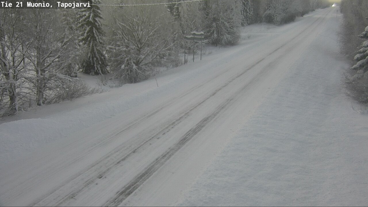 Weather Camera Image Road 21 Muonio, Tapojärvi, Muonio, Lappi
