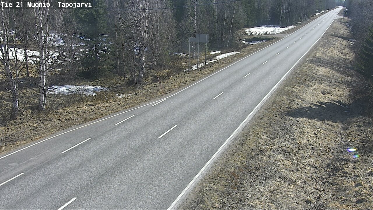 Weather Camera Image Väg 21 Muonio, Tapojärvi, Muonio, Lappi