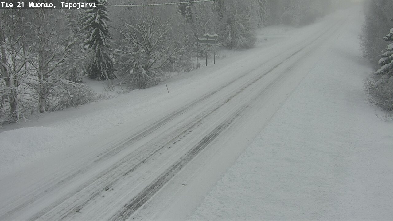 Weather Camera Image Road 21 Muonio, Tapojärvi, Muonio, Lappi