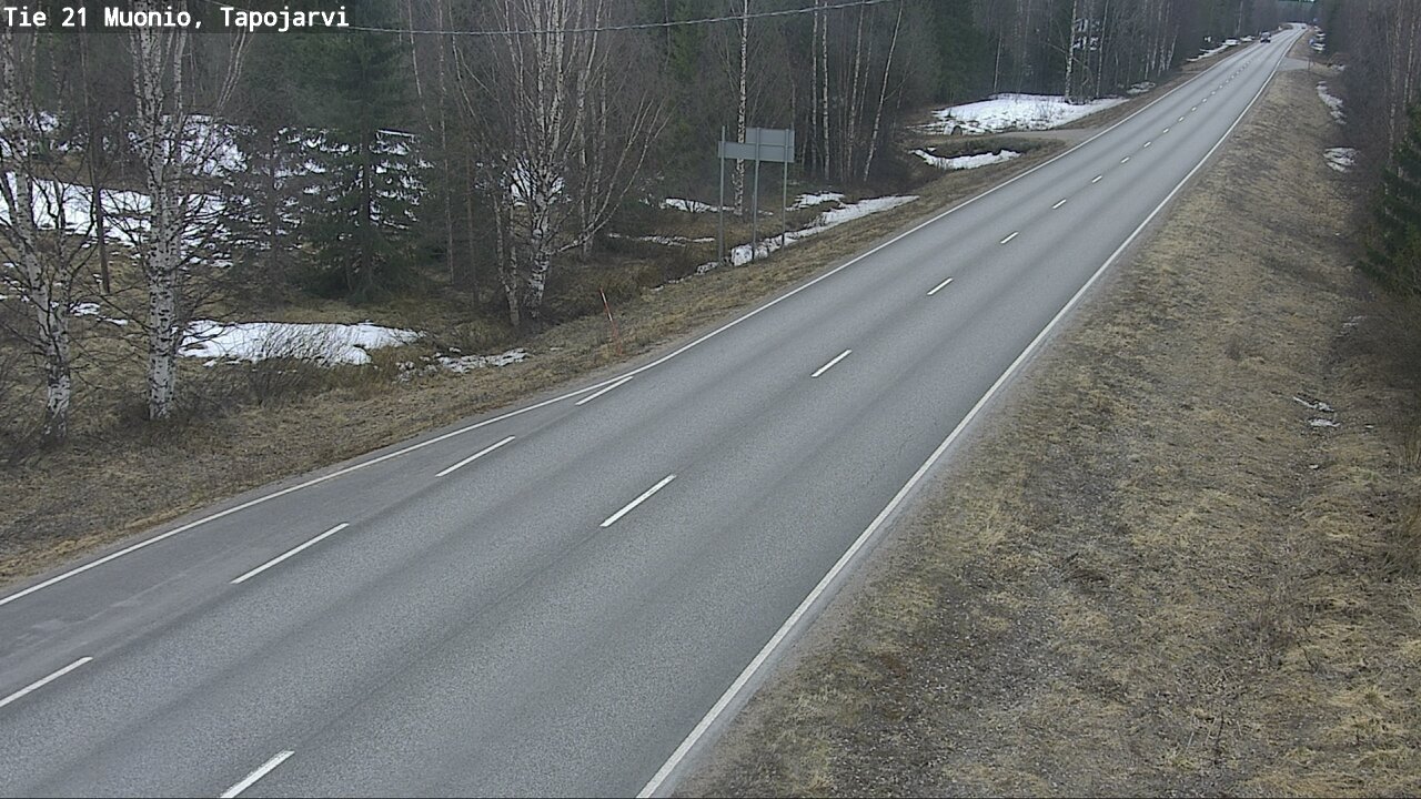 Weather Camera Image Väg 21 Muonio, Tapojärvi, Muonio, Lappi