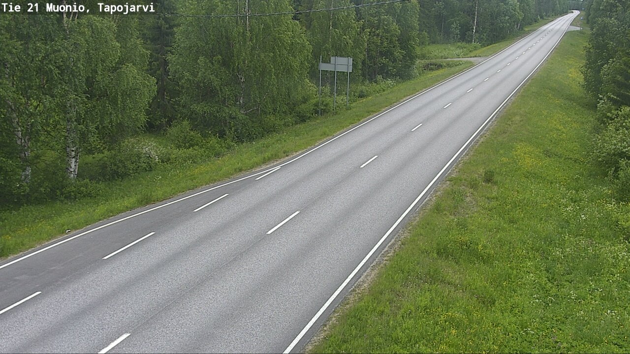 Kelikamerat Kuva Tie 21 Muonio, Tapojärvi, Muonio, Lappi