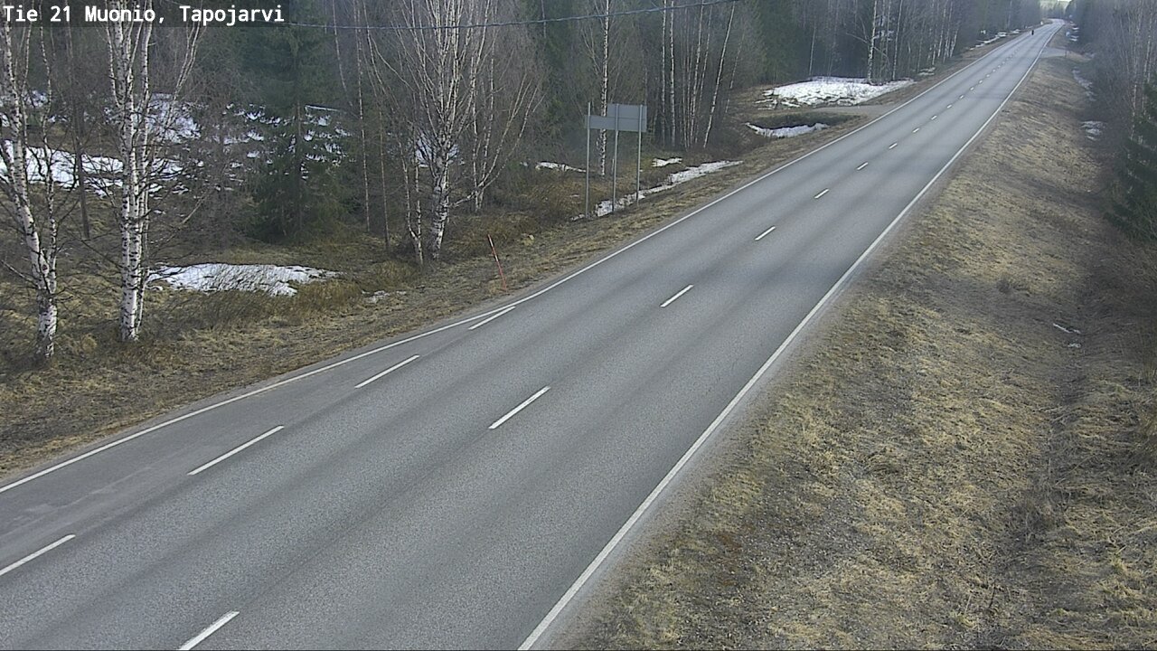 Weather Camera Image Väg 21 Muonio, Tapojärvi, Muonio, Lappi