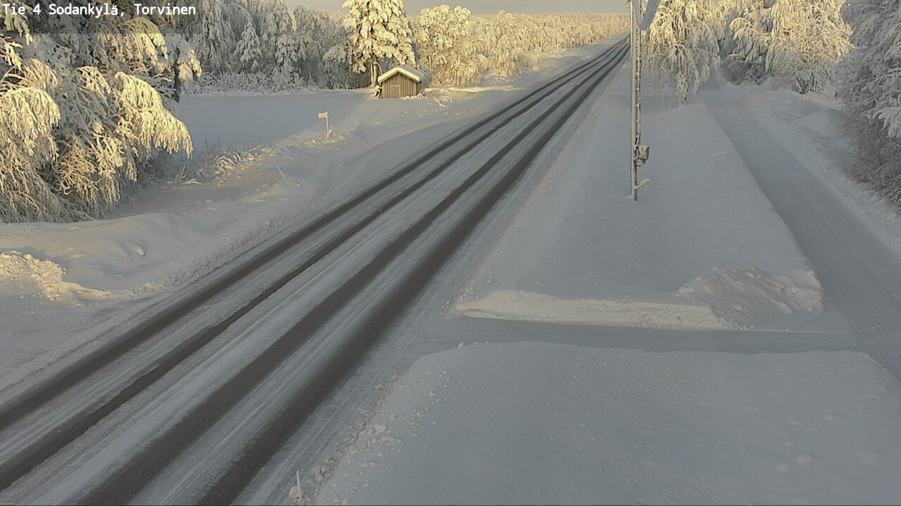 Weather Camera Image Väg 4 Sodankylä, Torvinen, Sodankylä, Lappi