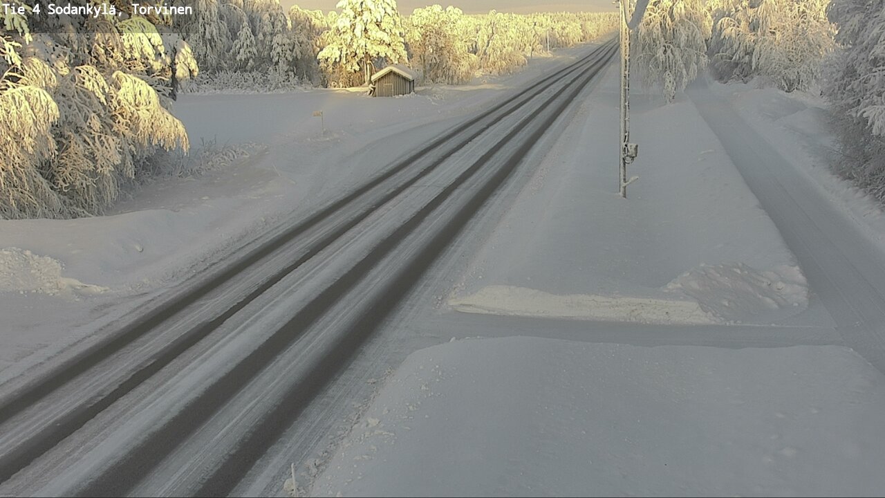 Weather Camera Image Väg 4 Sodankylä, Torvinen, Sodankylä, Lappi