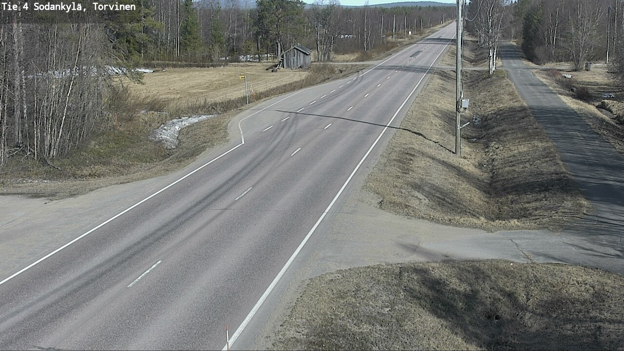 Weather Camera Image Road 4 Sodankylä, Torvinen, Sodankylä, Lappi