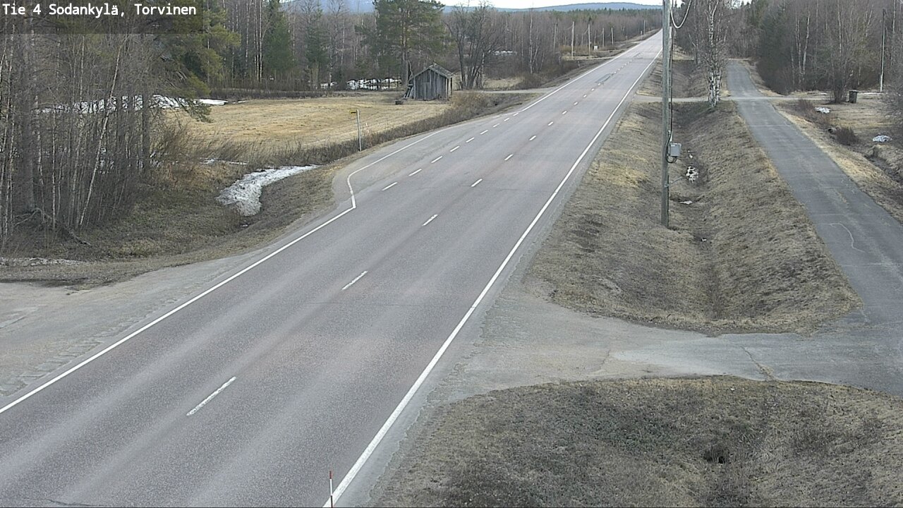 Weather Camera Image Road 4 Sodankylä, Torvinen, Sodankylä, Lappi