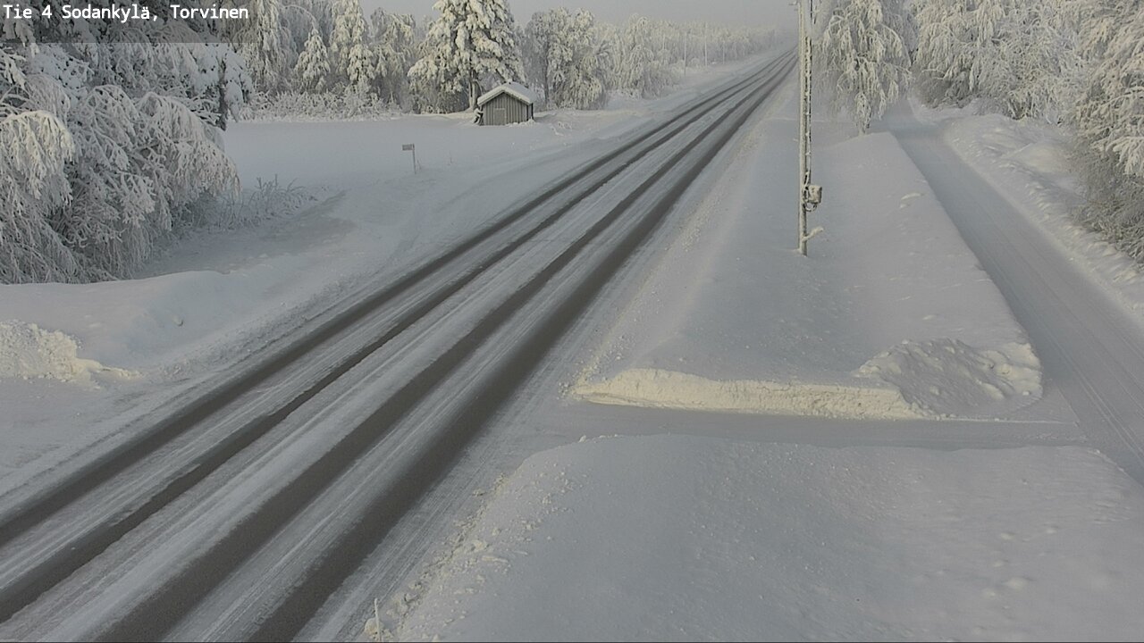 Weather Camera Image Väg 4 Sodankylä, Torvinen, Sodankylä, Lappi