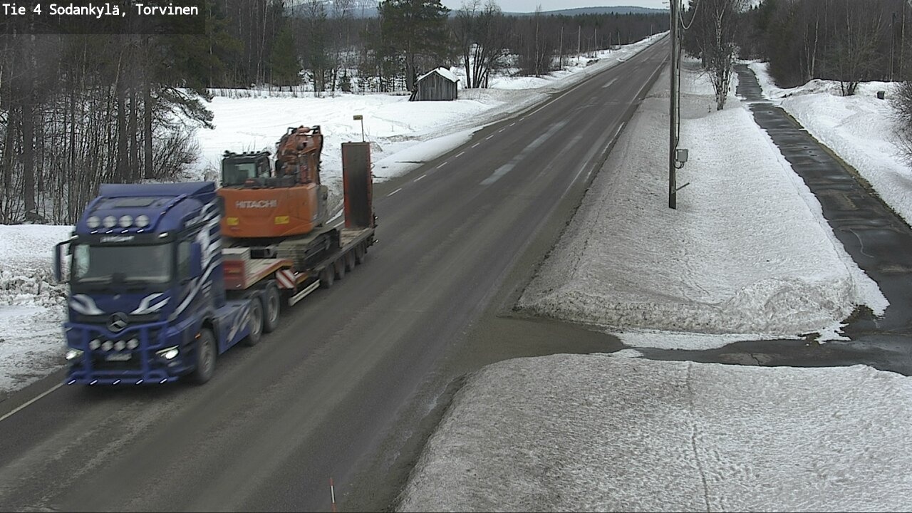Weather Camera Image Road 4 Sodankylä, Torvinen, Sodankylä, Lappi