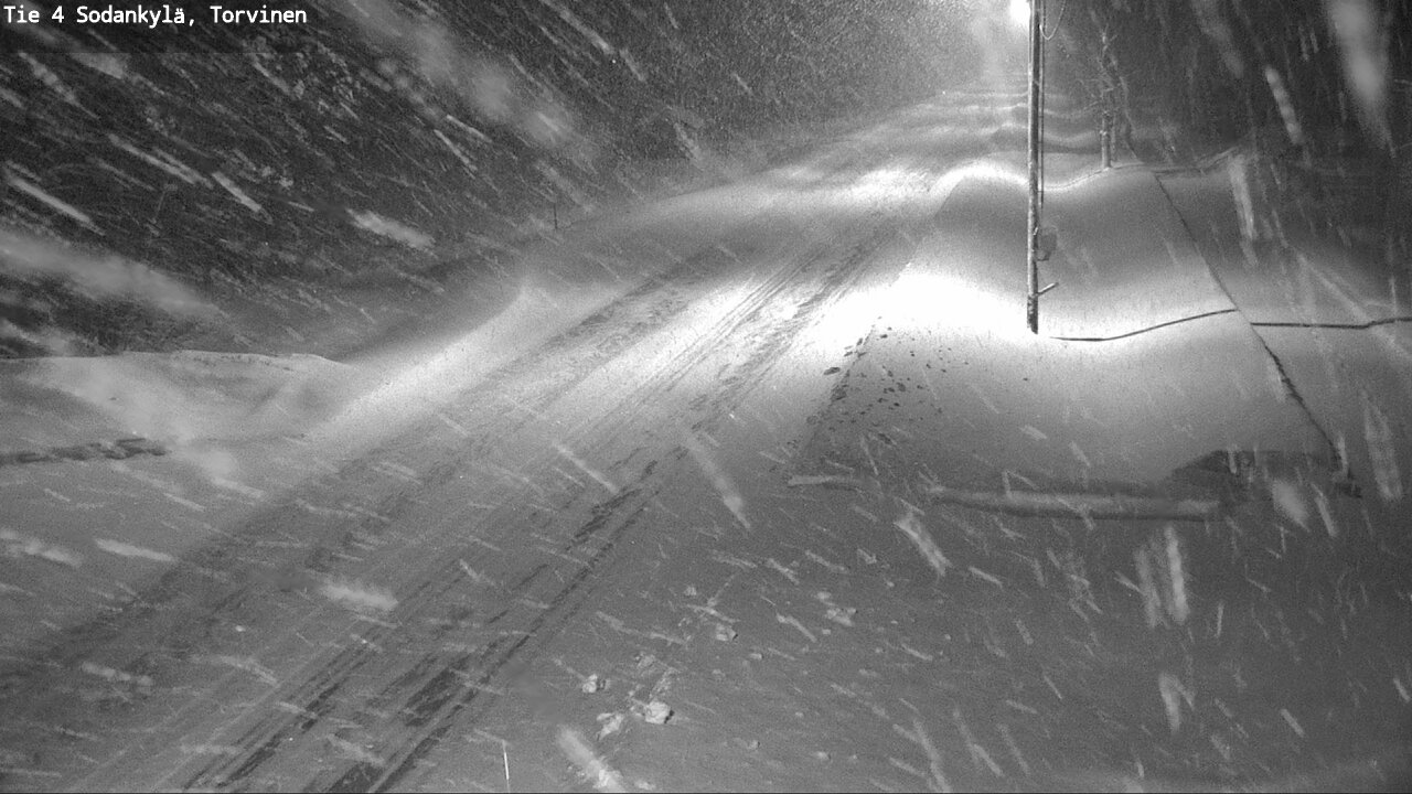 Weather Camera Image Väg 4 Sodankylä, Torvinen, Sodankylä, Lappi