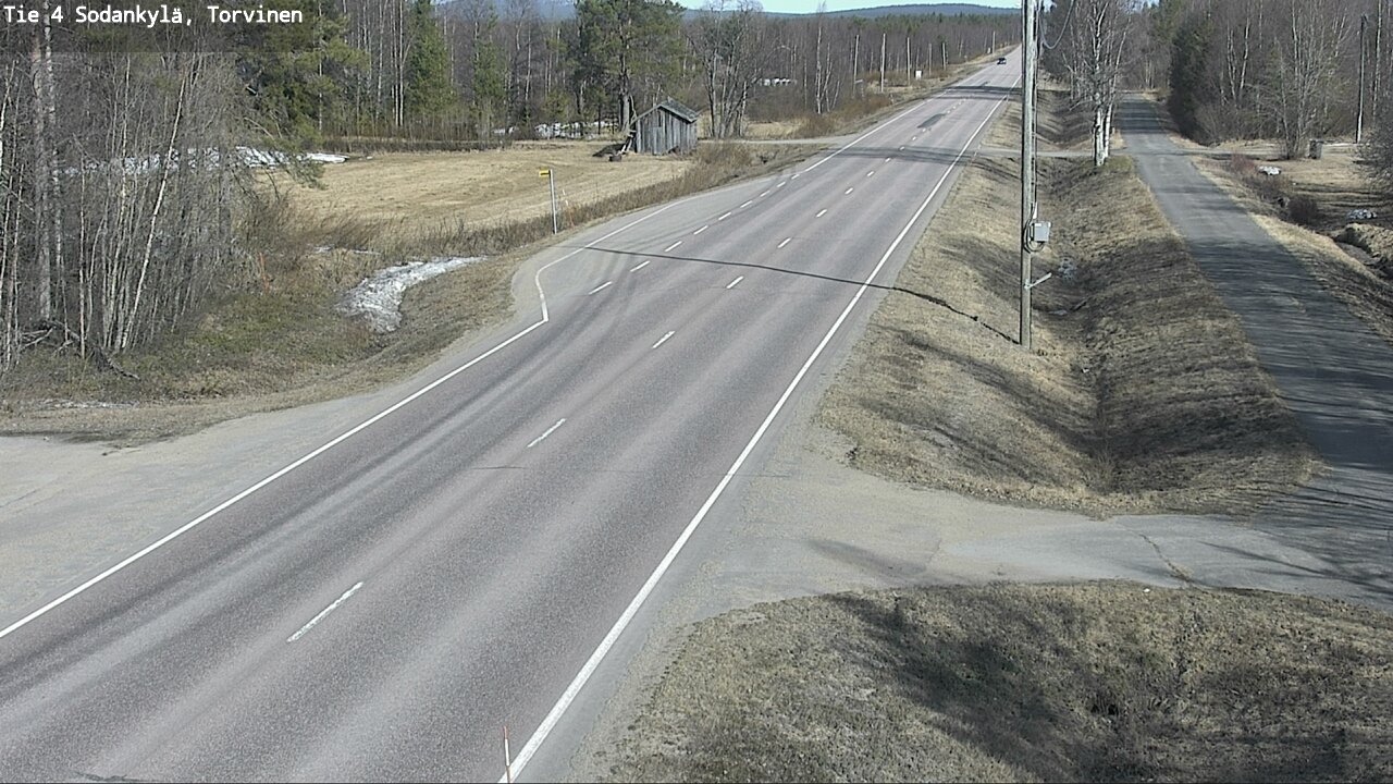 Weather Camera Image Road 4 Sodankylä, Torvinen, Sodankylä, Lappi