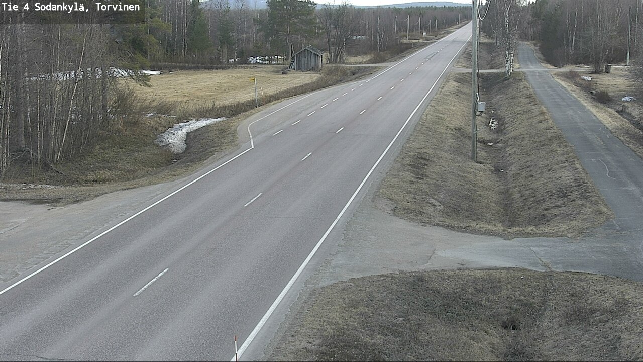 Weather Camera Image Road 4 Sodankylä, Torvinen, Sodankylä, Lappi