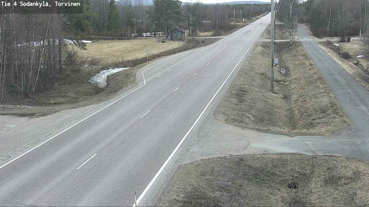 Weather Camera Image Road 4 Sodankylä, Torvinen, Sodankylä, Lappi