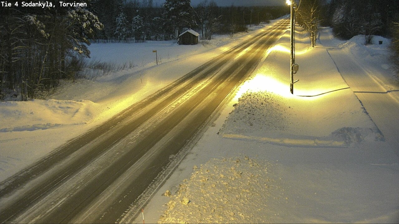 Weather Camera Image Väg 4 Sodankylä, Torvinen, Sodankylä, Lappi