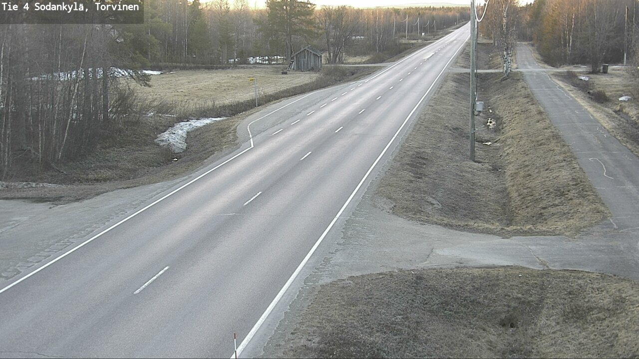 Weather Camera Image Road 4 Sodankylä, Torvinen, Sodankylä, Lappi