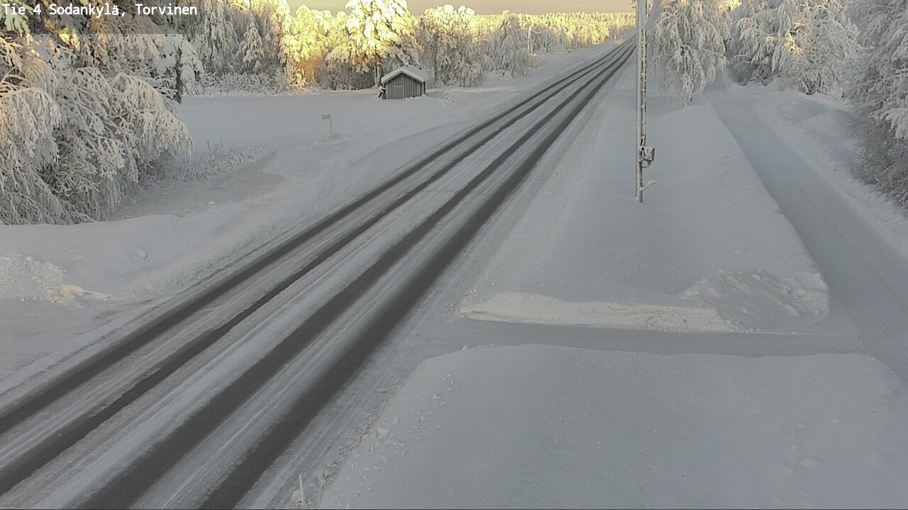 Weather Camera Image Väg 4 Sodankylä, Torvinen, Sodankylä, Lappi