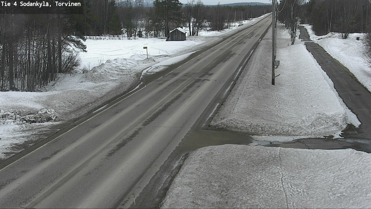 Weather Camera Image Väg 4 Sodankylä, Torvinen, Sodankylä, Lappi