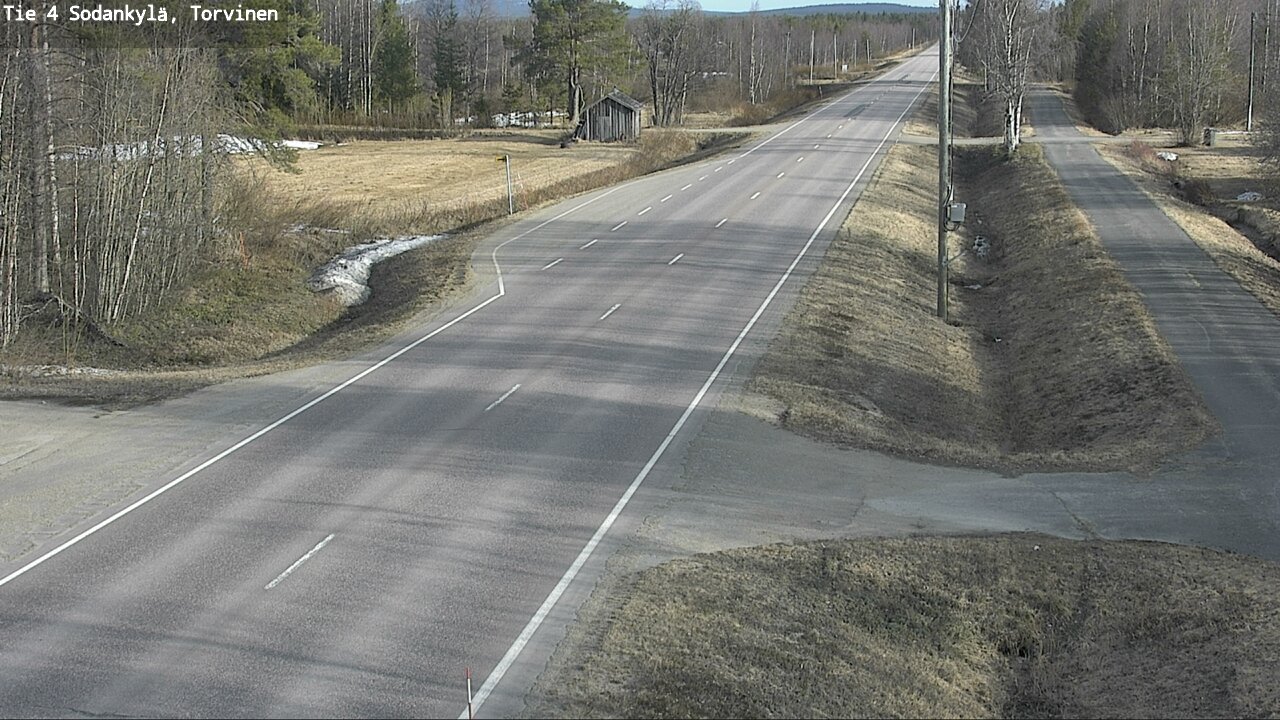 Weather Camera Image Road 4 Sodankylä, Torvinen, Sodankylä, Lappi
