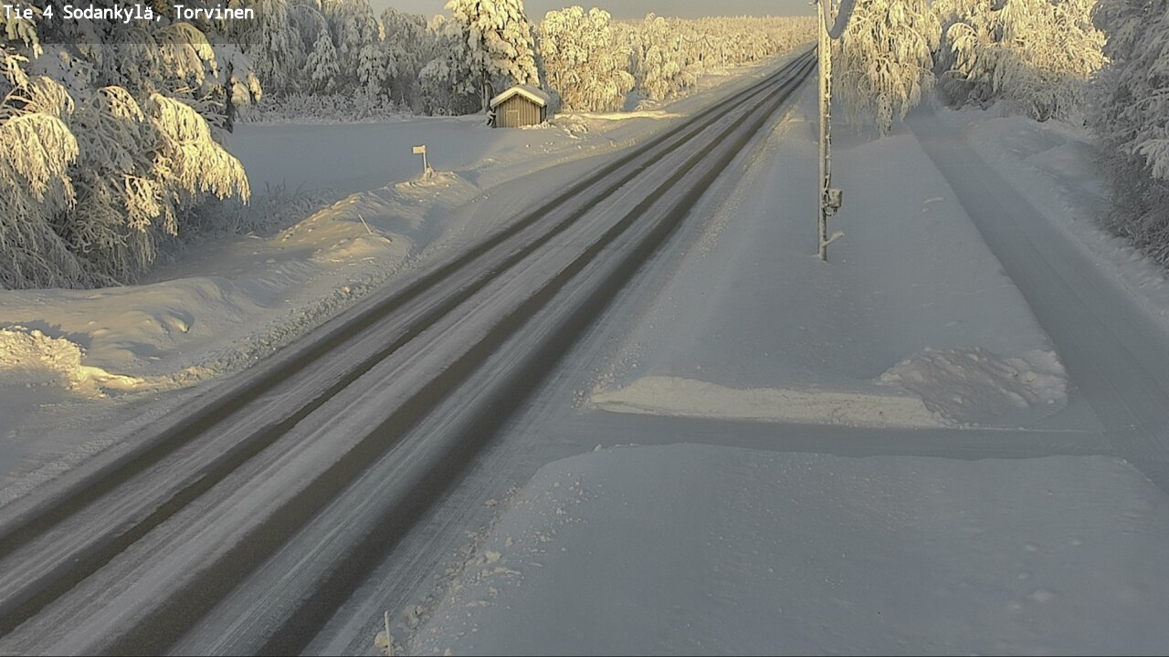 Weather Camera Image Väg 4 Sodankylä, Torvinen, Sodankylä, Lappi