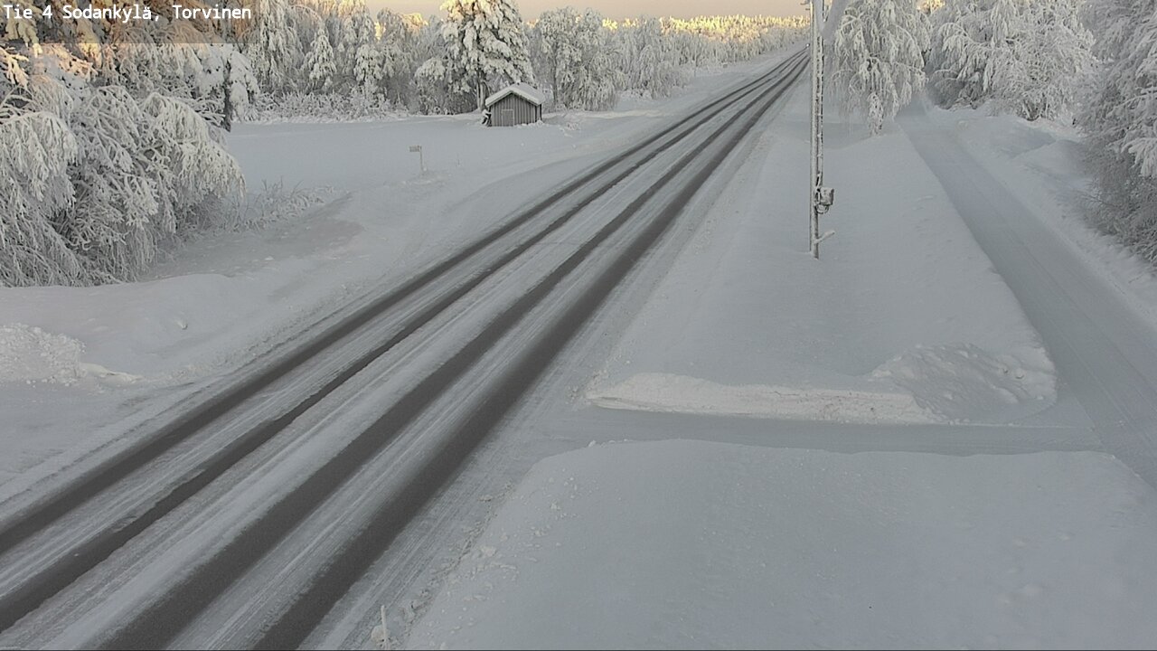 Weather Camera Image Väg 4 Sodankylä, Torvinen, Sodankylä, Lappi