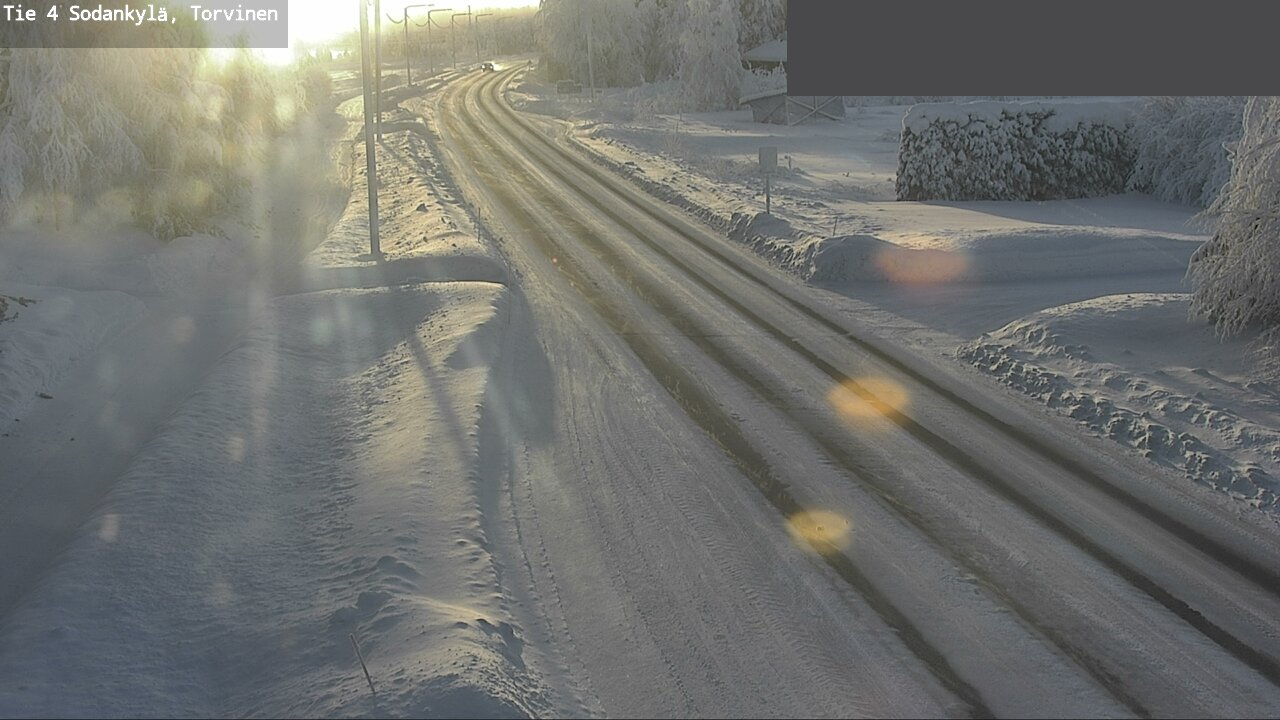 Weather Camera Image Road 4 Sodankylä, Torvinen, Sodankylä, Lappi