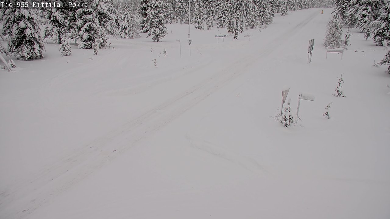 Weather Camera Image Road 955 Kittilä, Pokka, Kittilä, Lappi