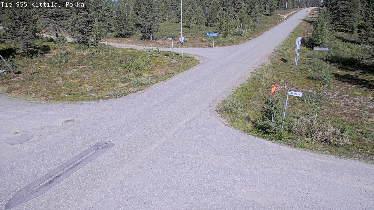 Weather Camera Image Väg 955 Kittilä, Pokka, Kittilä, Lappi
