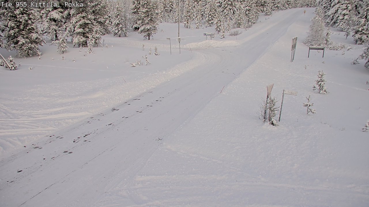 Weather Camera Image Road 955 Kittilä, Pokka, Kittilä, Lappi