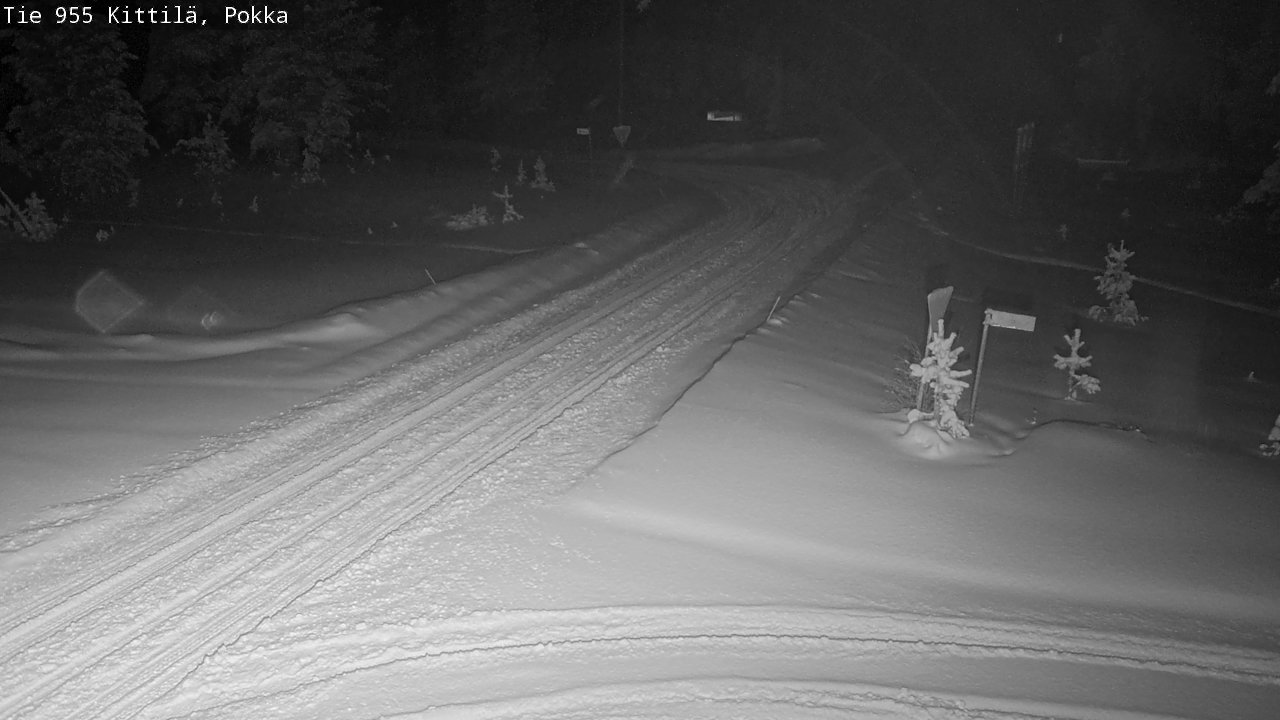 Weather Camera Image Road 955 Kittilä, Pokka, Kittilä, Lappi