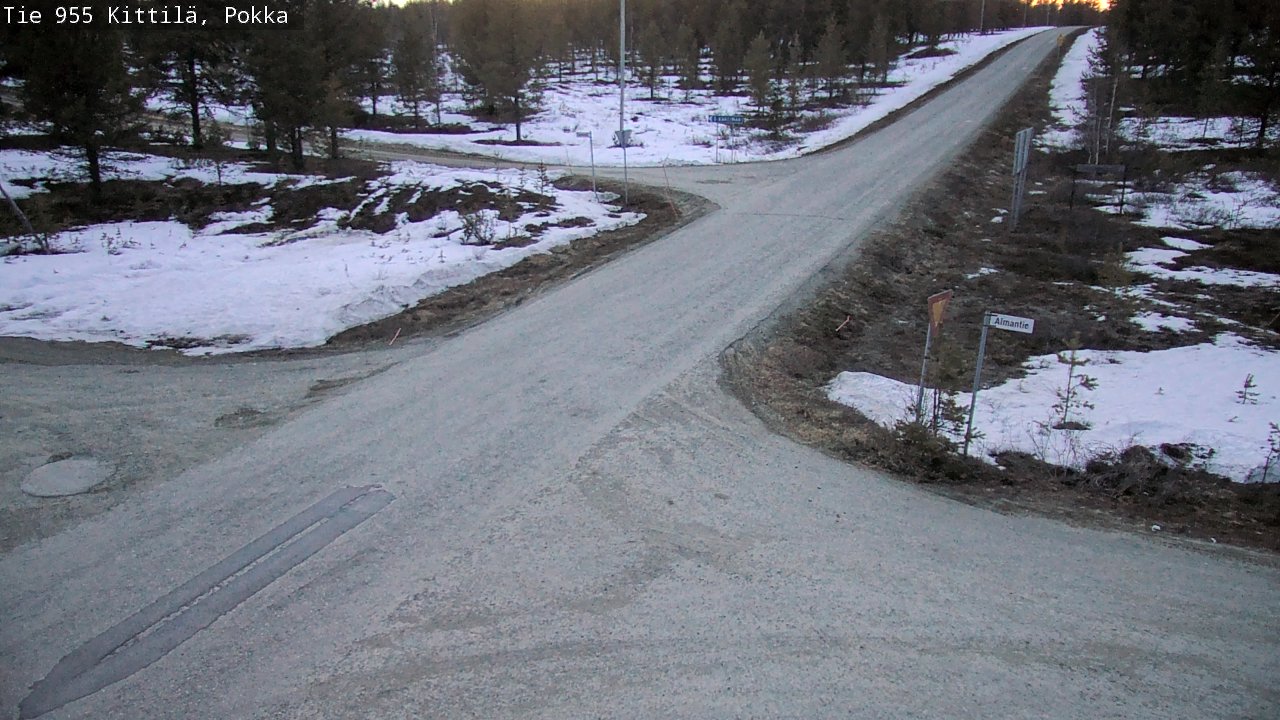 Weather Camera Image Väg 955 Kittilä, Pokka, Kittilä, Lappi