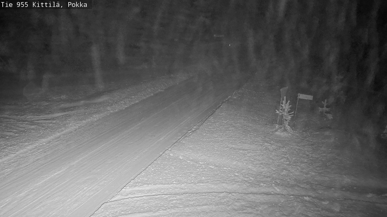 Weather Camera Image Road 955 Kittilä, Pokka, Kittilä, Lappi