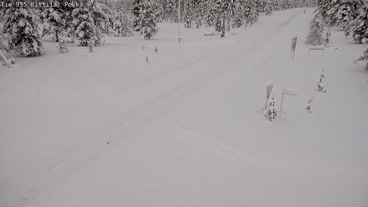 Weather Camera Image Road 955 Kittilä, Pokka, Kittilä, Lappi