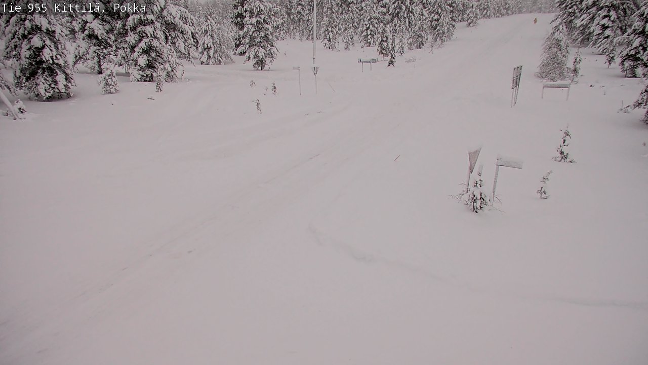Weather Camera Image Road 955 Kittilä, Pokka, Kittilä, Lappi