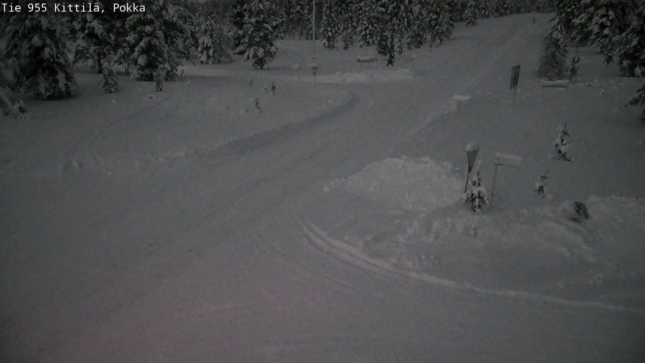 Weather Camera Image Road 955 Kittilä, Pokka, Kittilä, Lappi