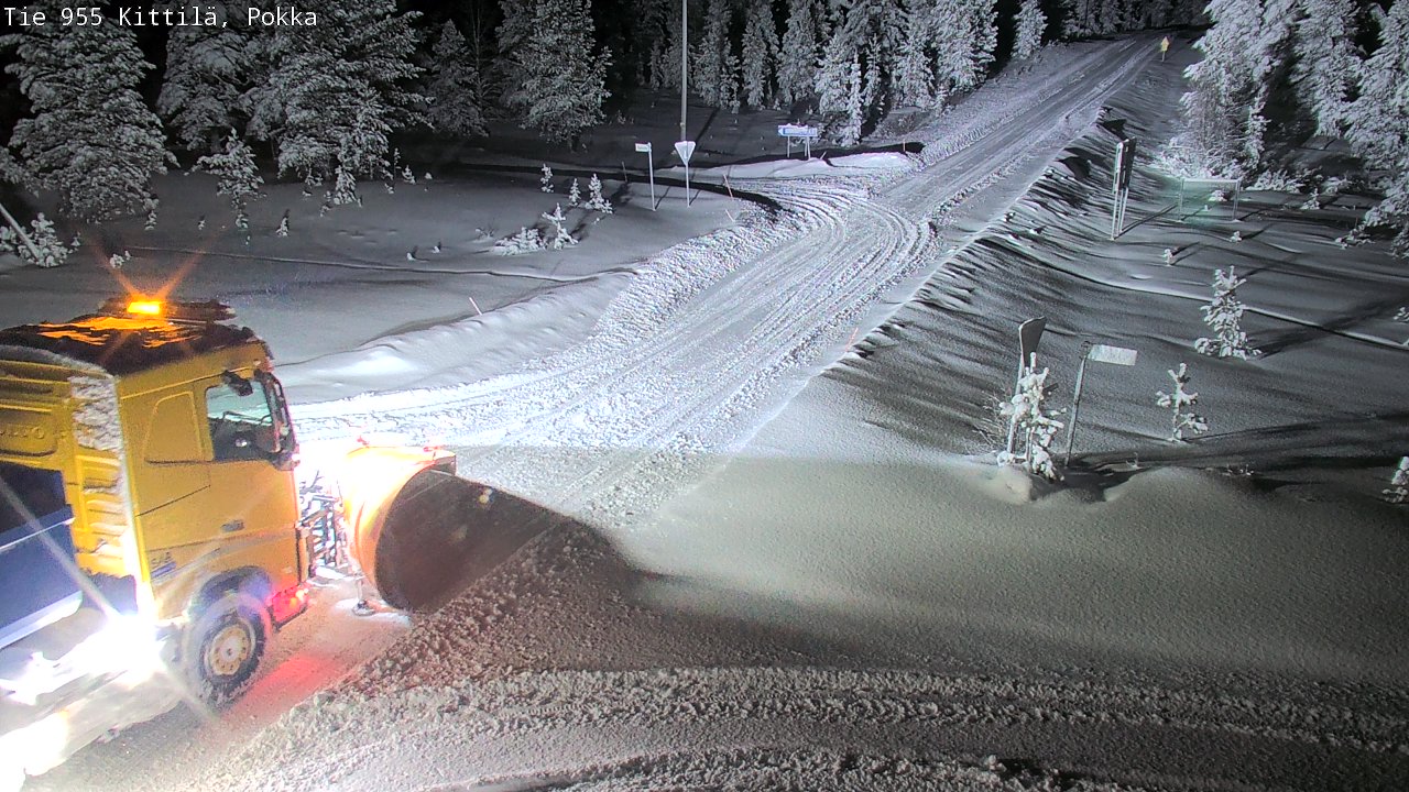 Weather Camera Image Road 955 Kittilä, Pokka, Kittilä, Lappi