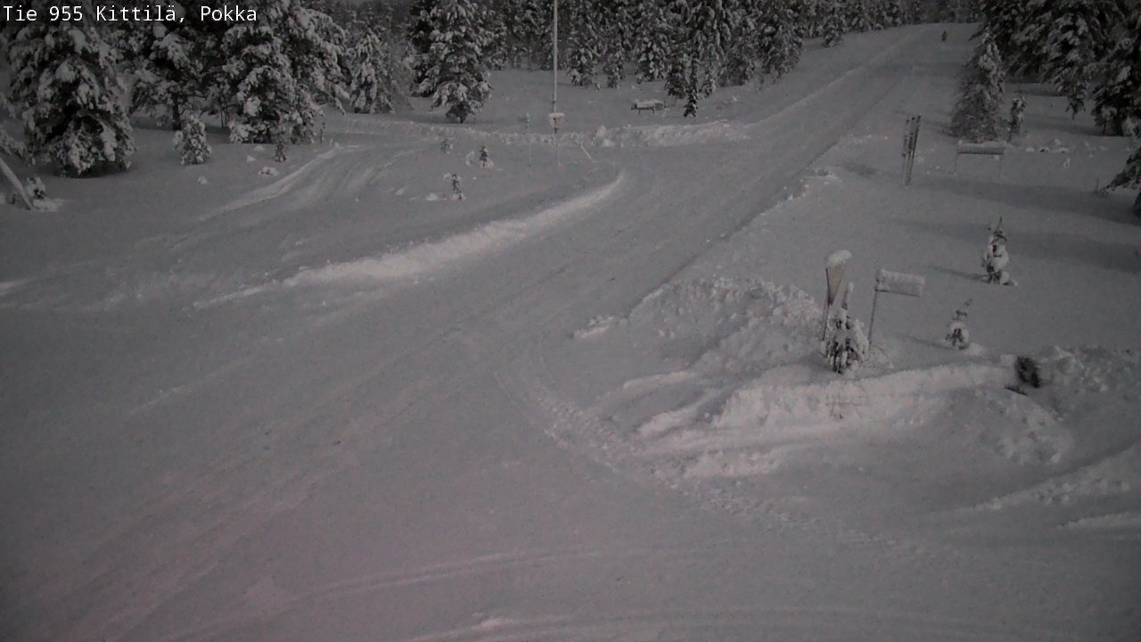 Weather Camera Image Road 955 Kittilä, Pokka, Kittilä, Lappi