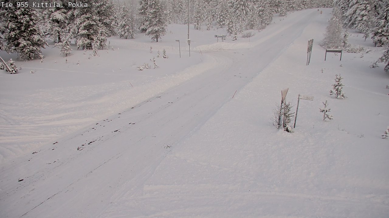 Weather Camera Image Road 955 Kittilä, Pokka, Kittilä, Lappi