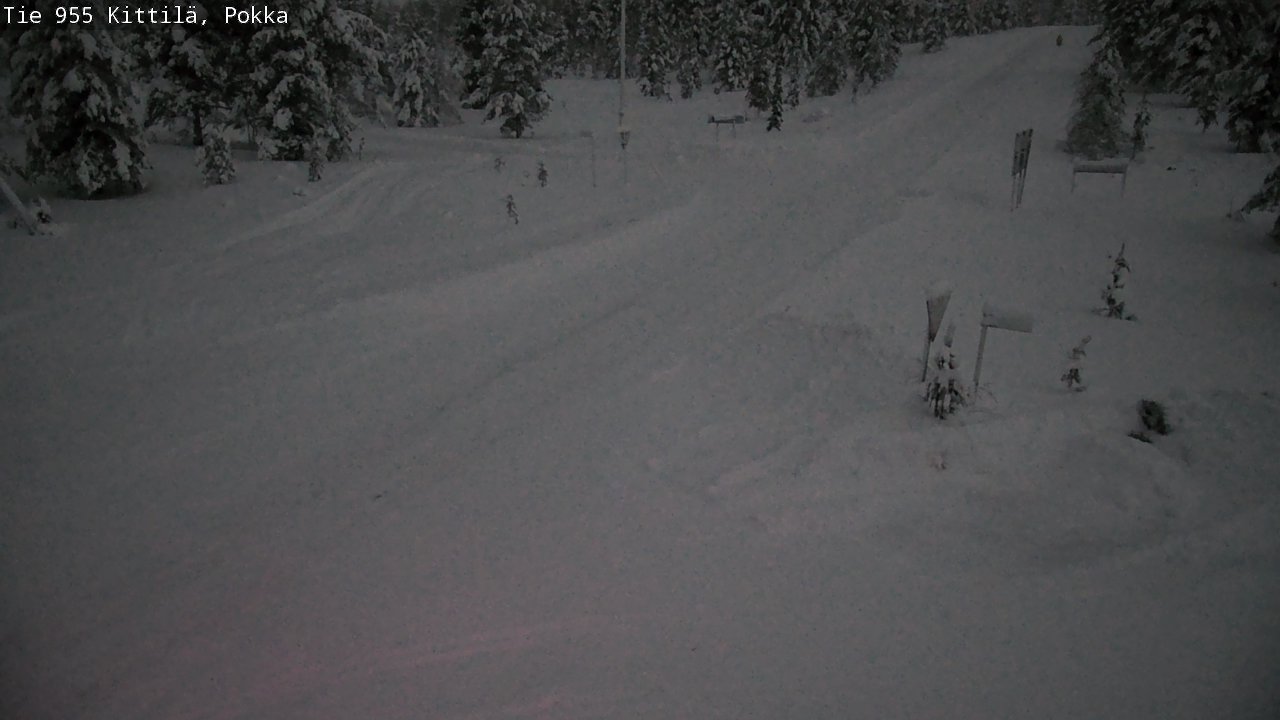 Weather Camera Image Road 955 Kittilä, Pokka, Kittilä, Lappi