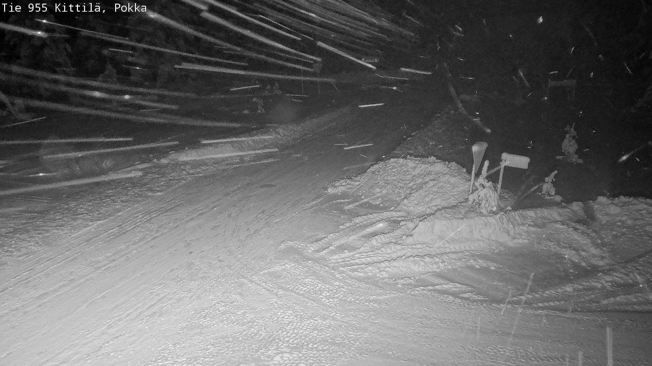 Weather Camera Image Road 955 Kittilä, Pokka, Kittilä, Lappi