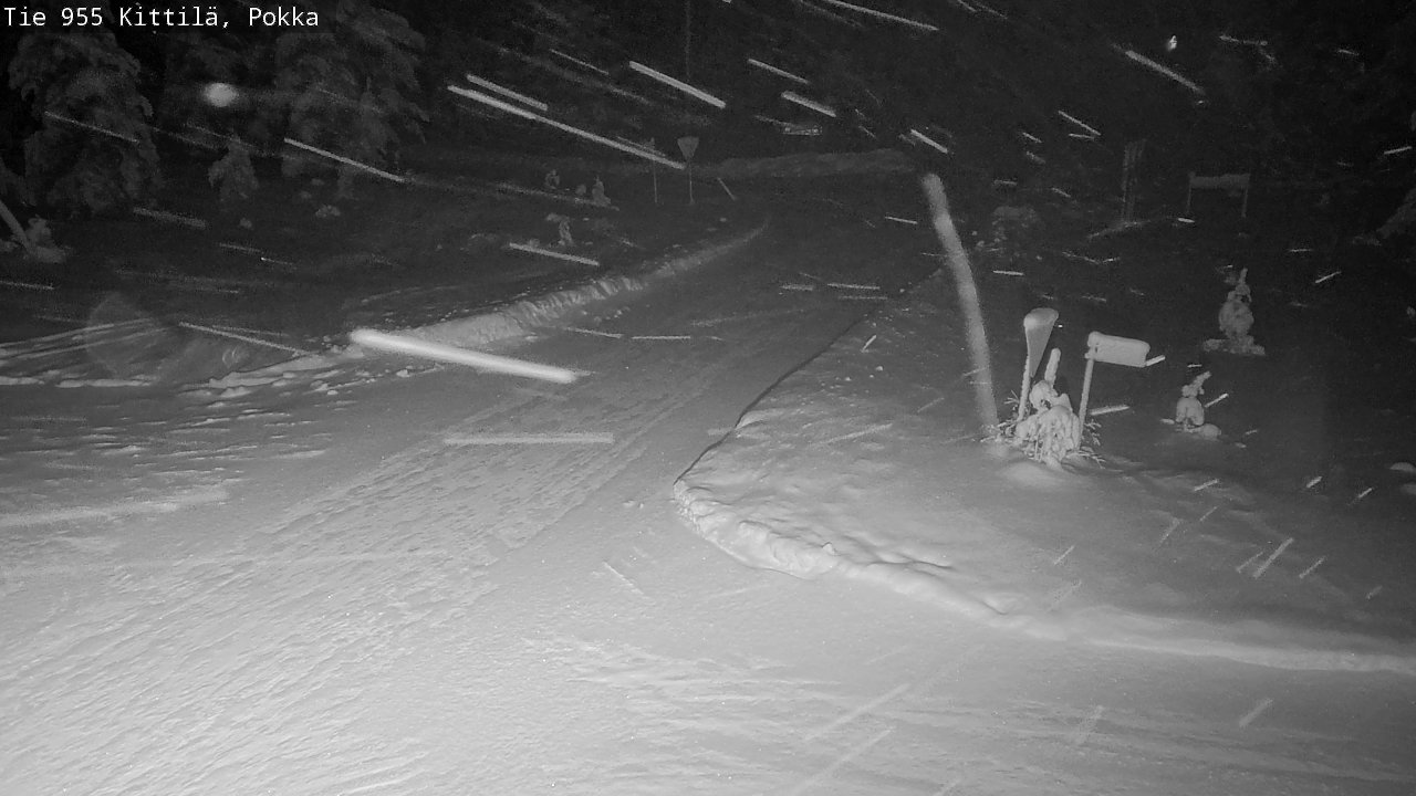 Weather Camera Image Road 955 Kittilä, Pokka, Kittilä, Lappi