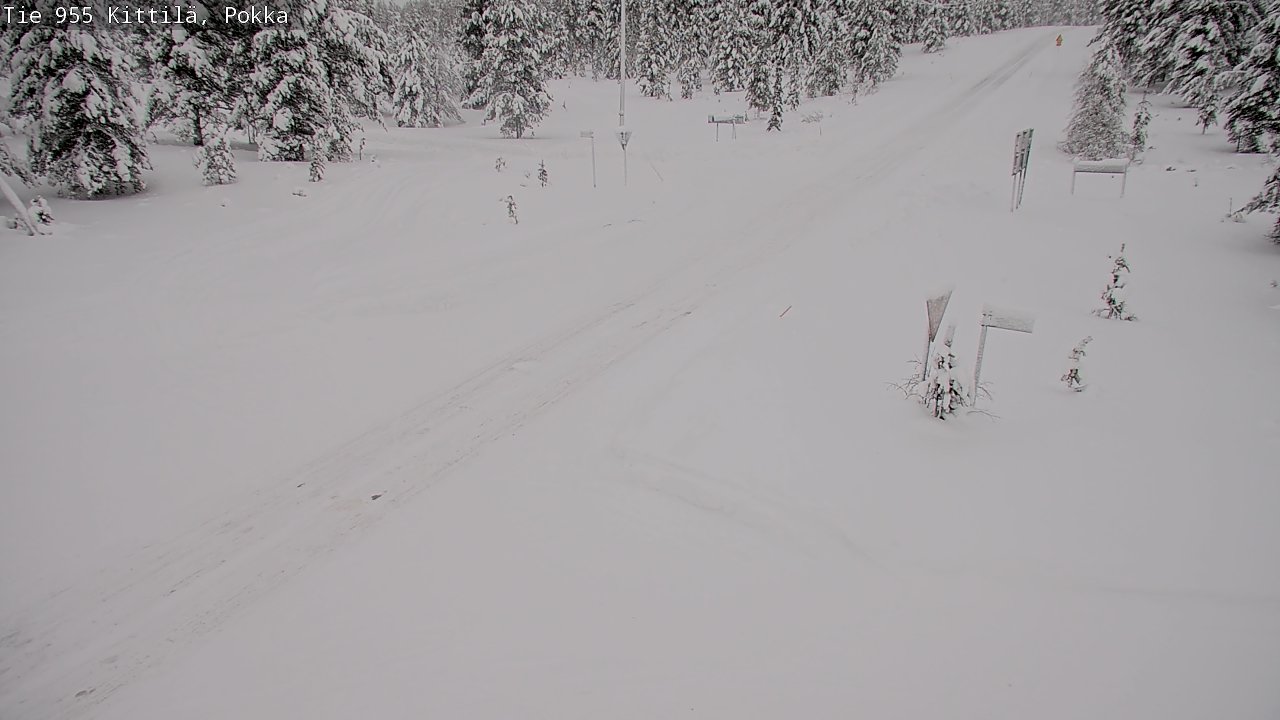 Weather Camera Image Road 955 Kittilä, Pokka, Kittilä, Lappi